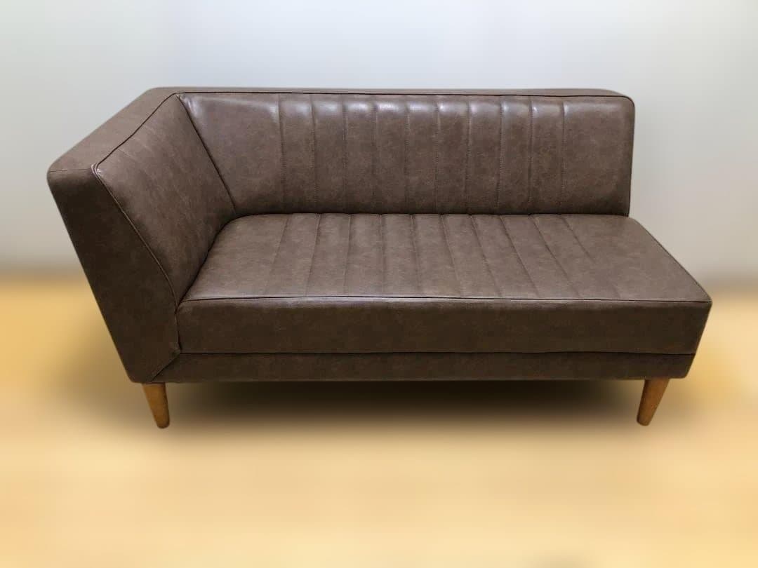 送料無料 2人掛けソファ レザー調 142cm 有名ショップ購入 112925