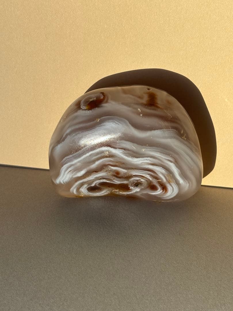 命根石　パワーストーン　瑪瑙 握りお守り(1)