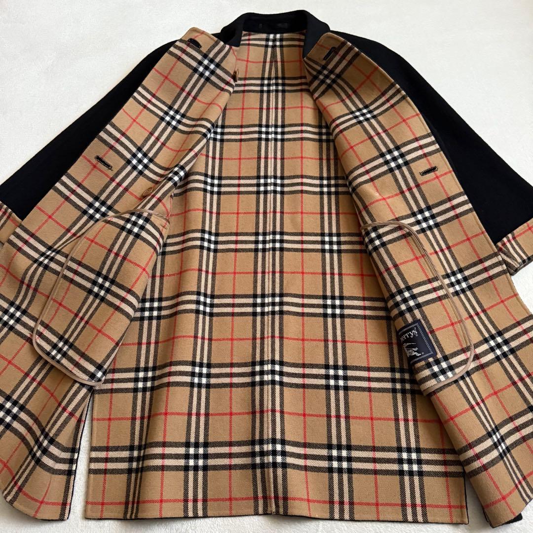 Burberrys ピーコート カシミア混 ブラック ビンテージ 7号