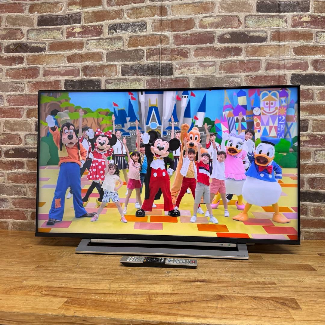 東芝 43V型 4Kチューナー搭載 液晶テレビ レグザ 43M530X W録画○
