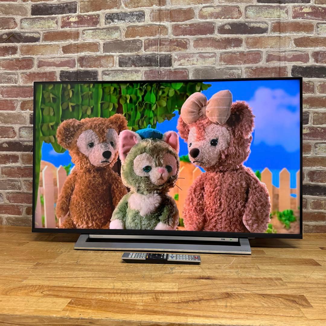 東芝 43V型 4Kチューナー搭載 液晶テレビ レグザ 43M530X W録画○