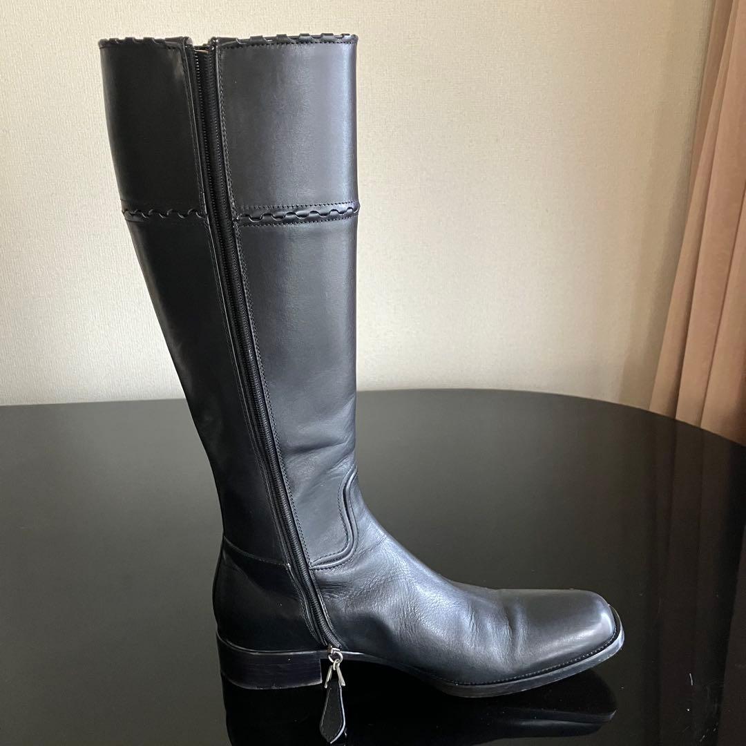 希少　ALAIA レザーロングブーツ　ビンテージ　アズディン・アライア　マドンナ