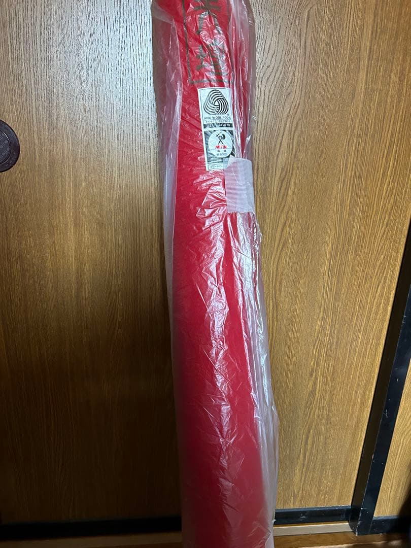 天壇毛氈　赤色　毛100% 茶道具　茶席　未使用品