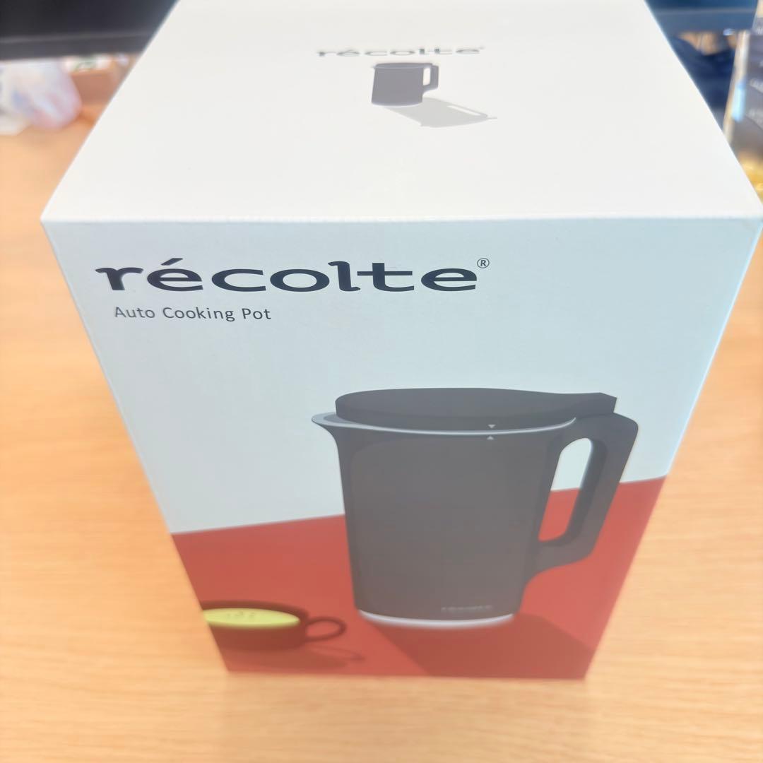 【新品未開封】レコルト　自動調理ポット Natural Black