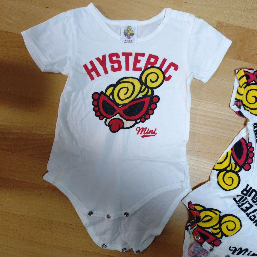 ヒステリックミニ ロンパース size70 白 ホワイト 2着セット 半袖