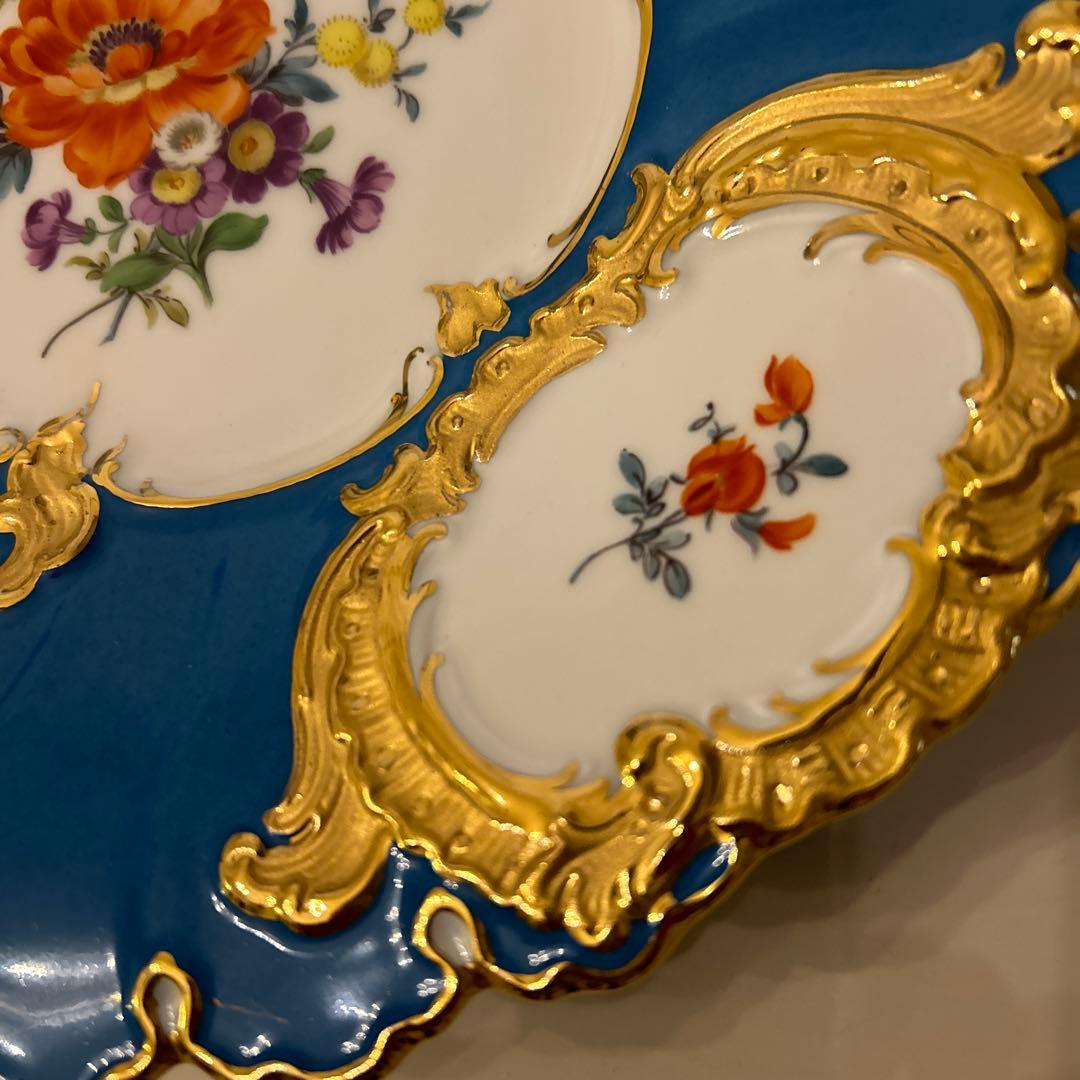 レア　マイセン　グランツゴールド飾り皿