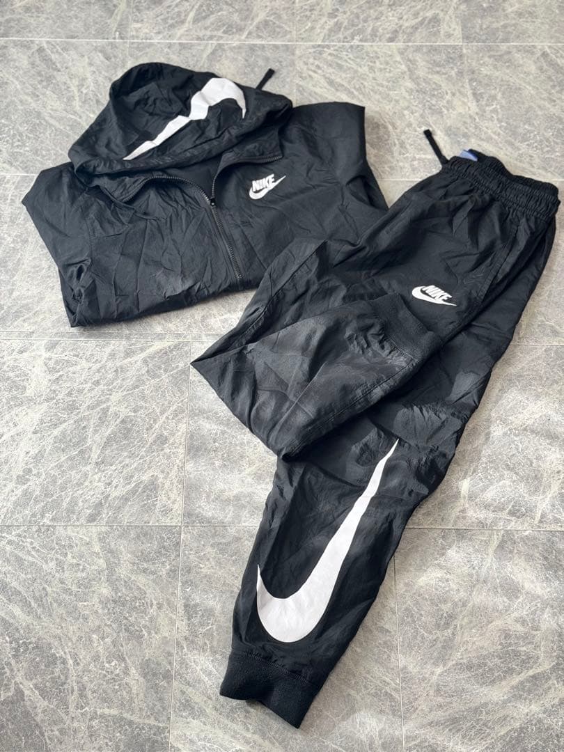 美中古 NIKE ナイロン セットアップ XL ナイキ