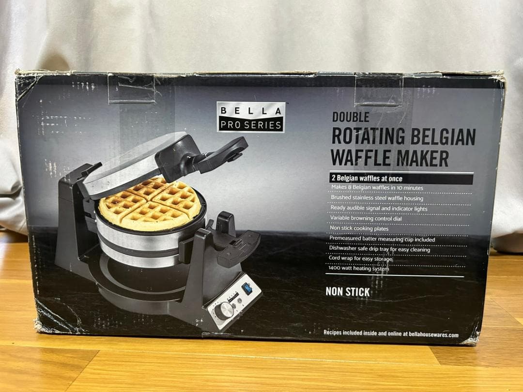 ☆新品 2枚同時焼 ワッフルメーカー Flip Waffle Maker