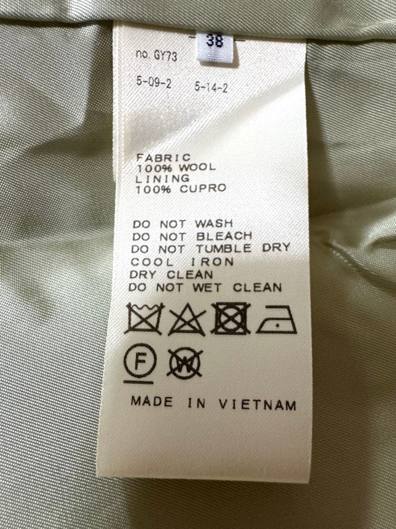 イエナ　IENA 二重織りシャルムハーフコート　38