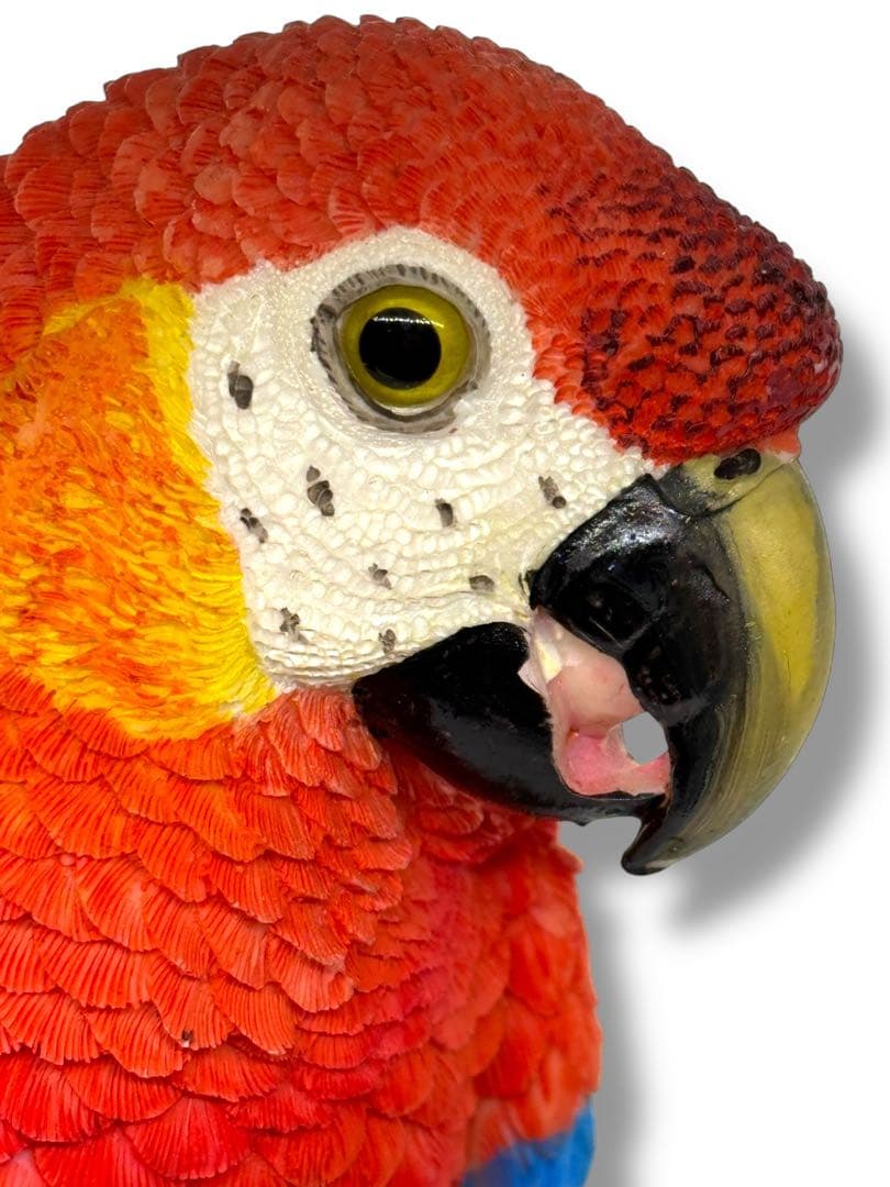 #希少種-ベニコンゴウインコ・ルリコンゴウインコ 樹脂製オブジェ 2体セット