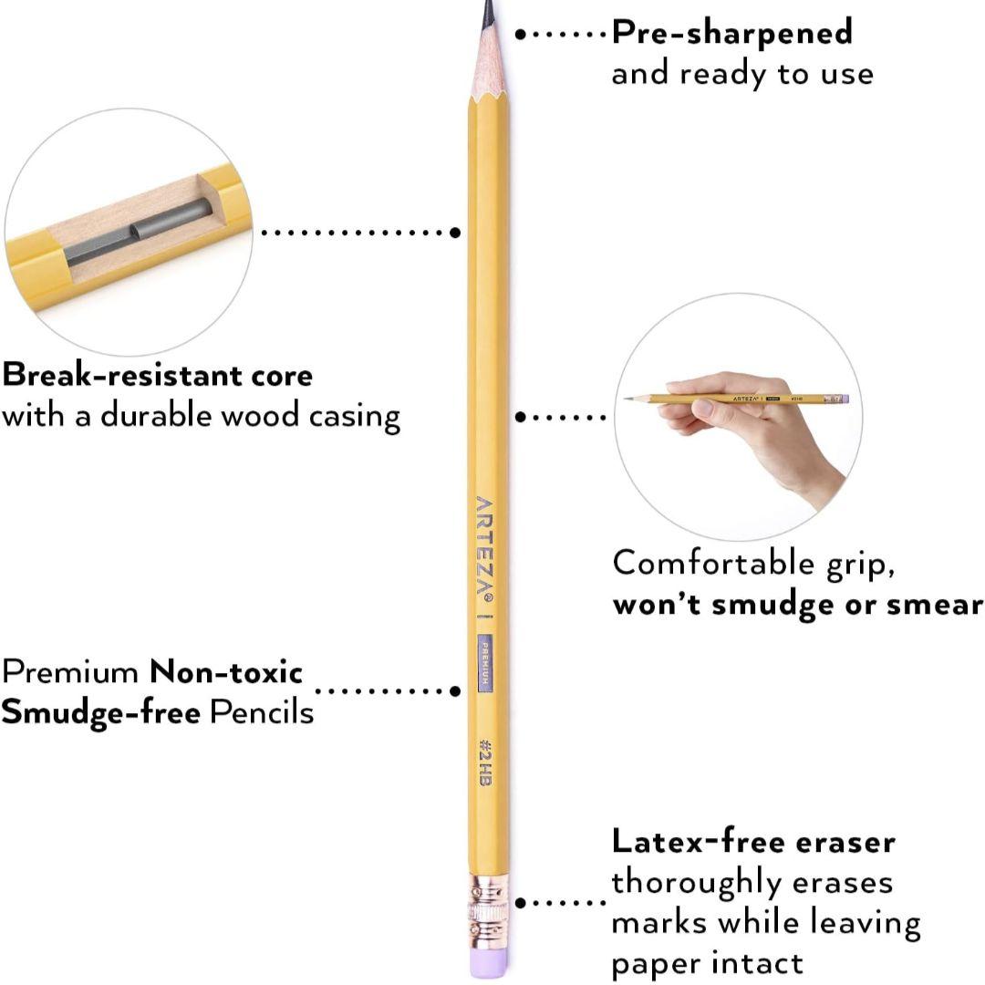 arteza # 2 HB鉛筆　6ダース 72本　新品