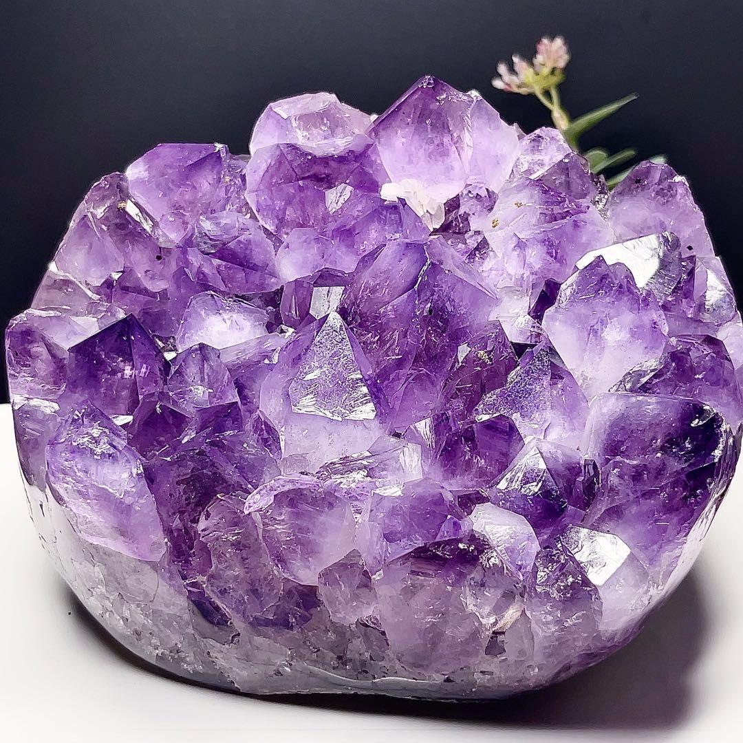 アメジスト　クラスター　原石　紫水晶　天然石　鉱物標本　【超美品】　激レア