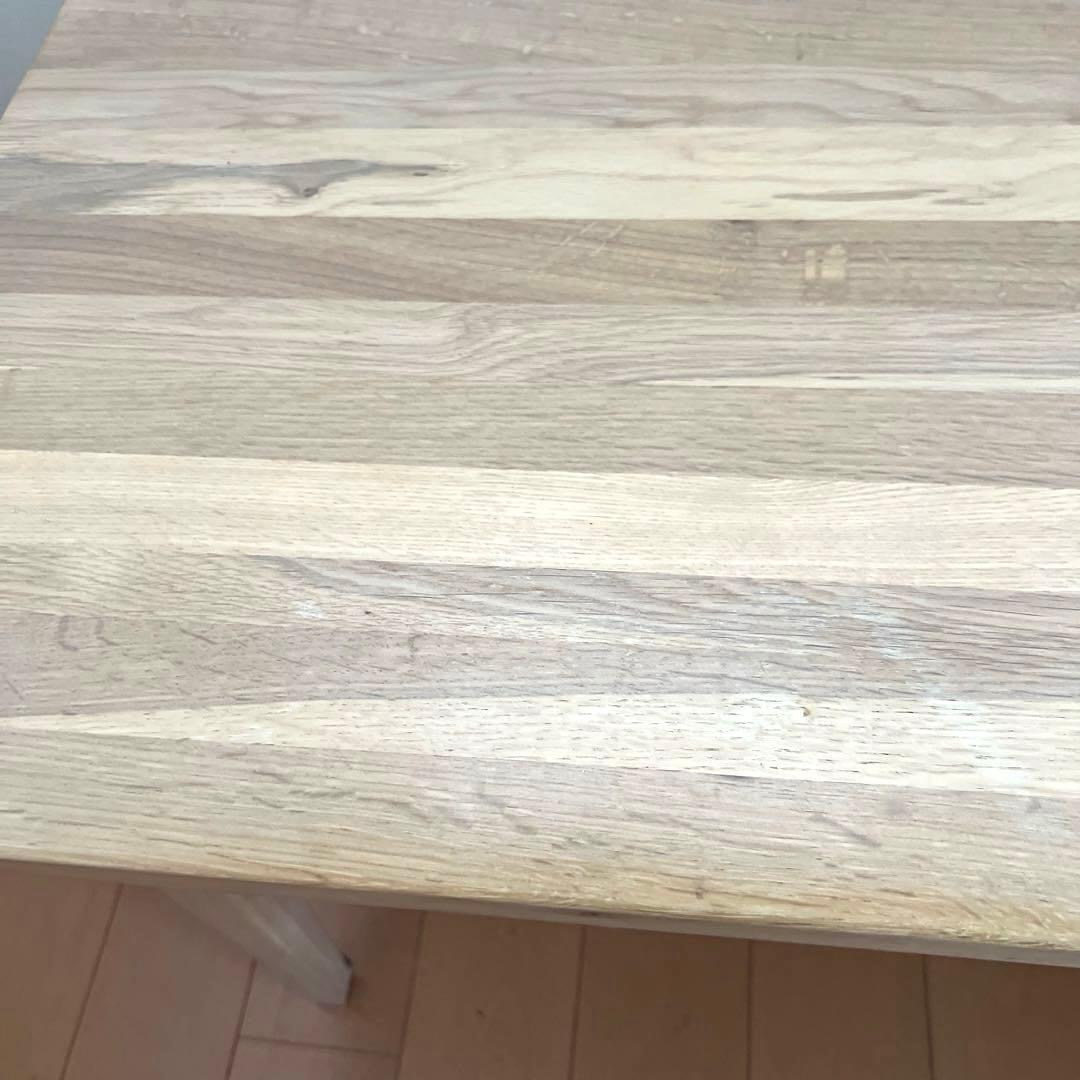 天然木　ホワイトオークナチュラルウッド　ローテーブル 引き出し付きテーブル