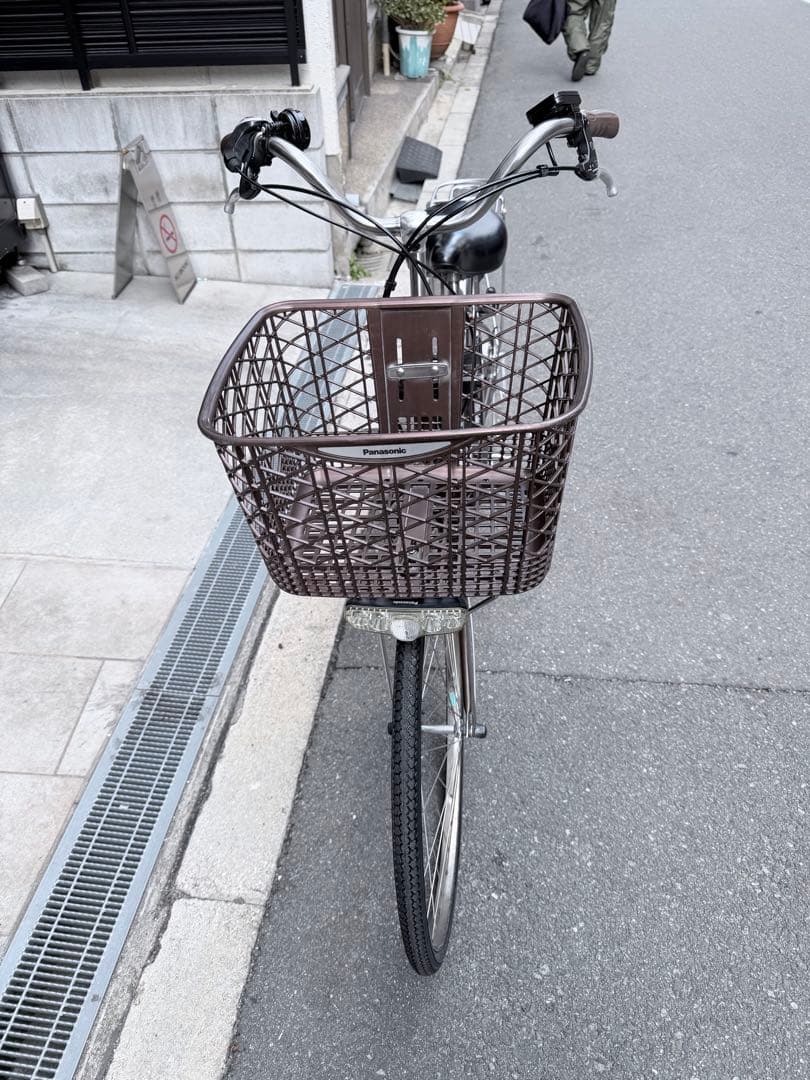 大阪府　パナソニック　電動アシスト自転車 シティタイプ ブラウン