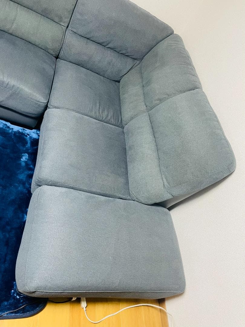 ニトリ　カウチコーナーソファ グレー(お引取可能)