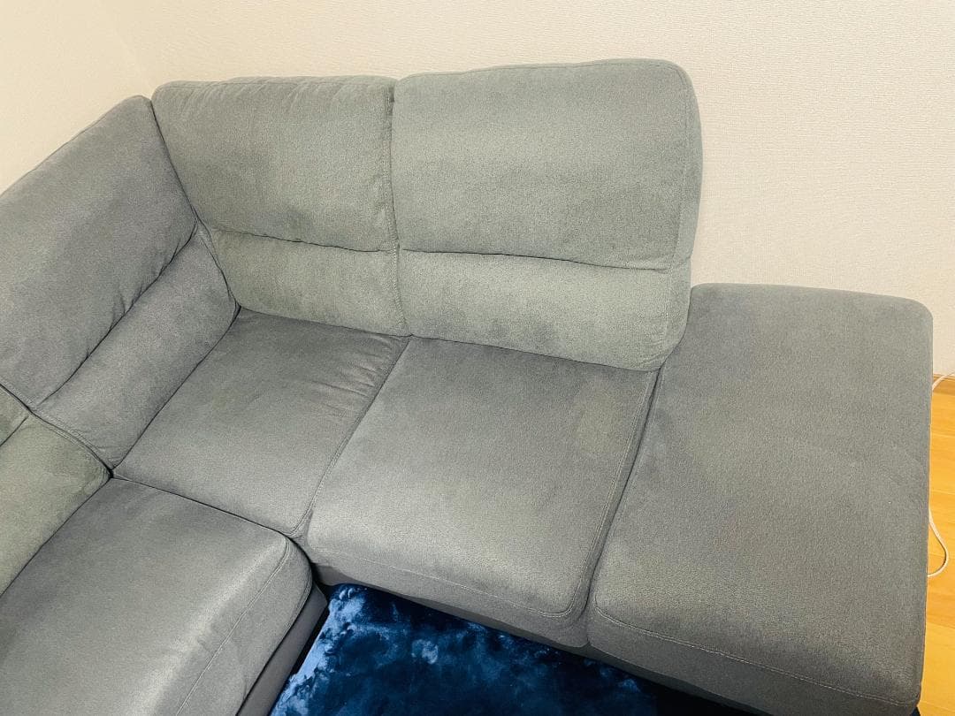 ニトリ　カウチコーナーソファ グレー(お引取可能)