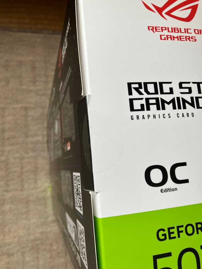 新品未使用ROG Strix GeForce RTX 5070 Ti OC