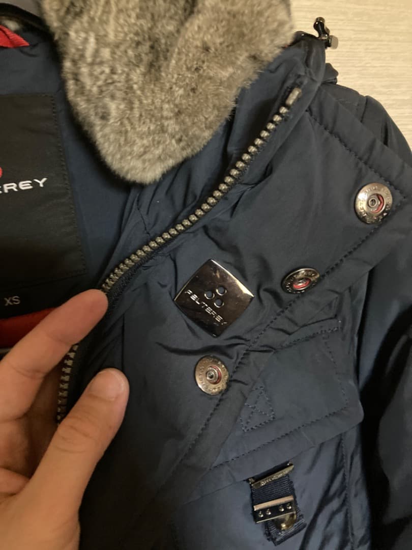 ピューテリー PEUTEREY ネイビー ダウンジャケット XS