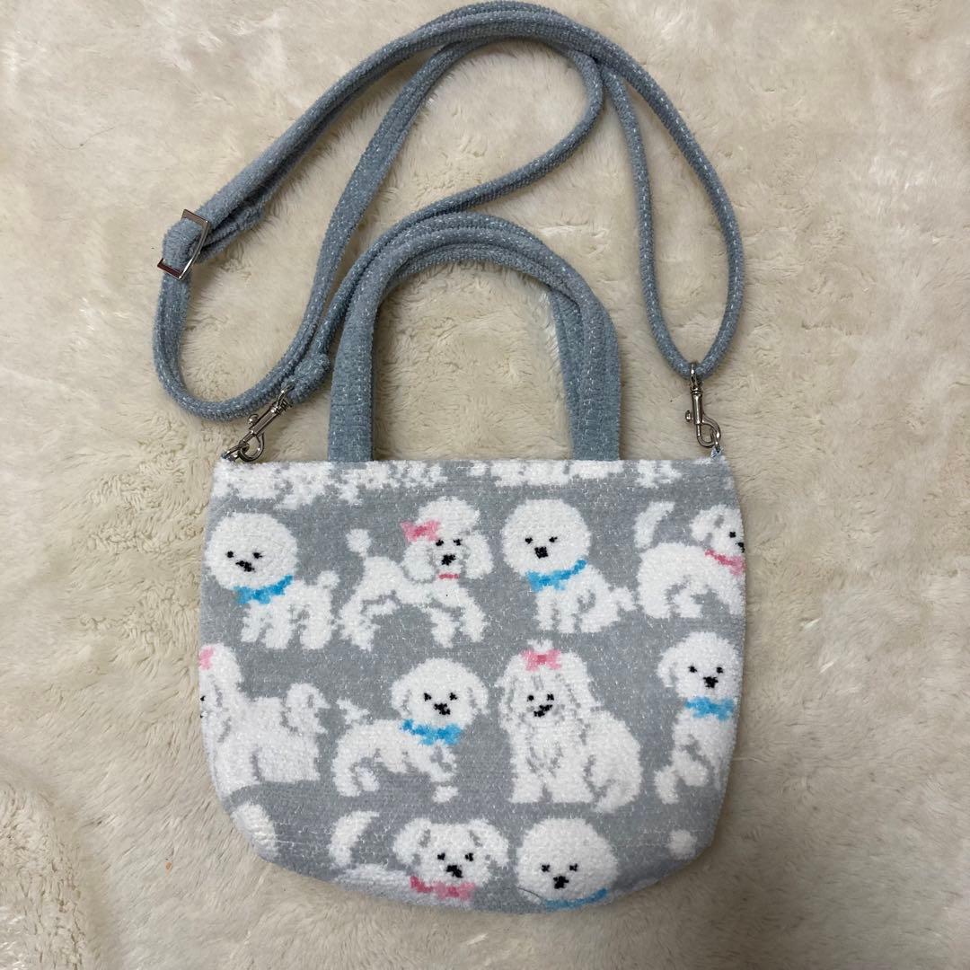 美品！フェイラー　モフモフワンチャンミニバッグ&ショルダーストラップ