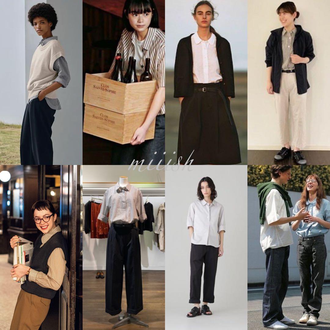 新品タグ付 マーガレットハウエル コットンシルク丸襟ストライプシャツ 3.4万