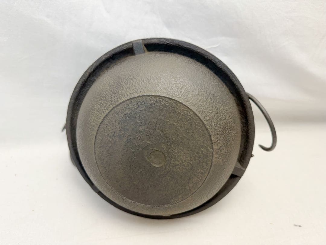 ほぼ未使用 茶道具 唐銅朝鮮風炉釜 野々田電熱器 釜鐶付 茶道 元箱