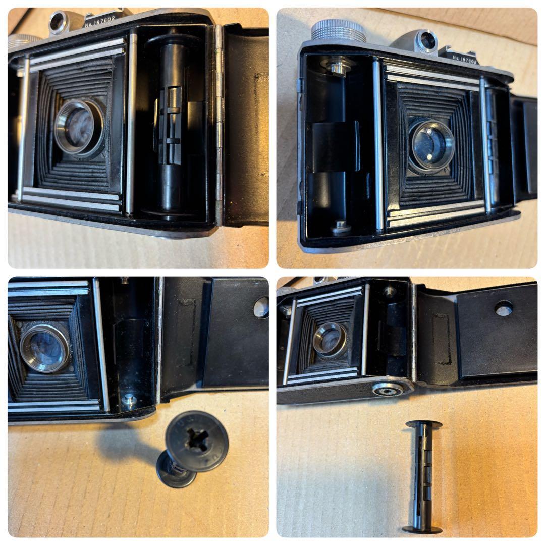 アンティークなミノルタ　蛇腹（ベローズ）カメラ　ケ-ス付き昭和レトロ 希少