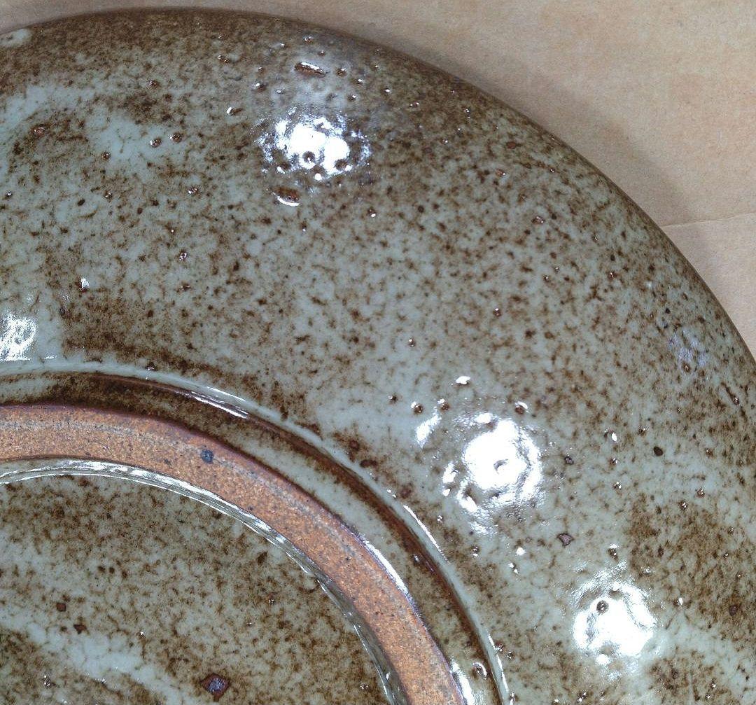 【本物保証】島岡達三 地釉縄文象嵌皿 共箱 栞 人間国宝 美品