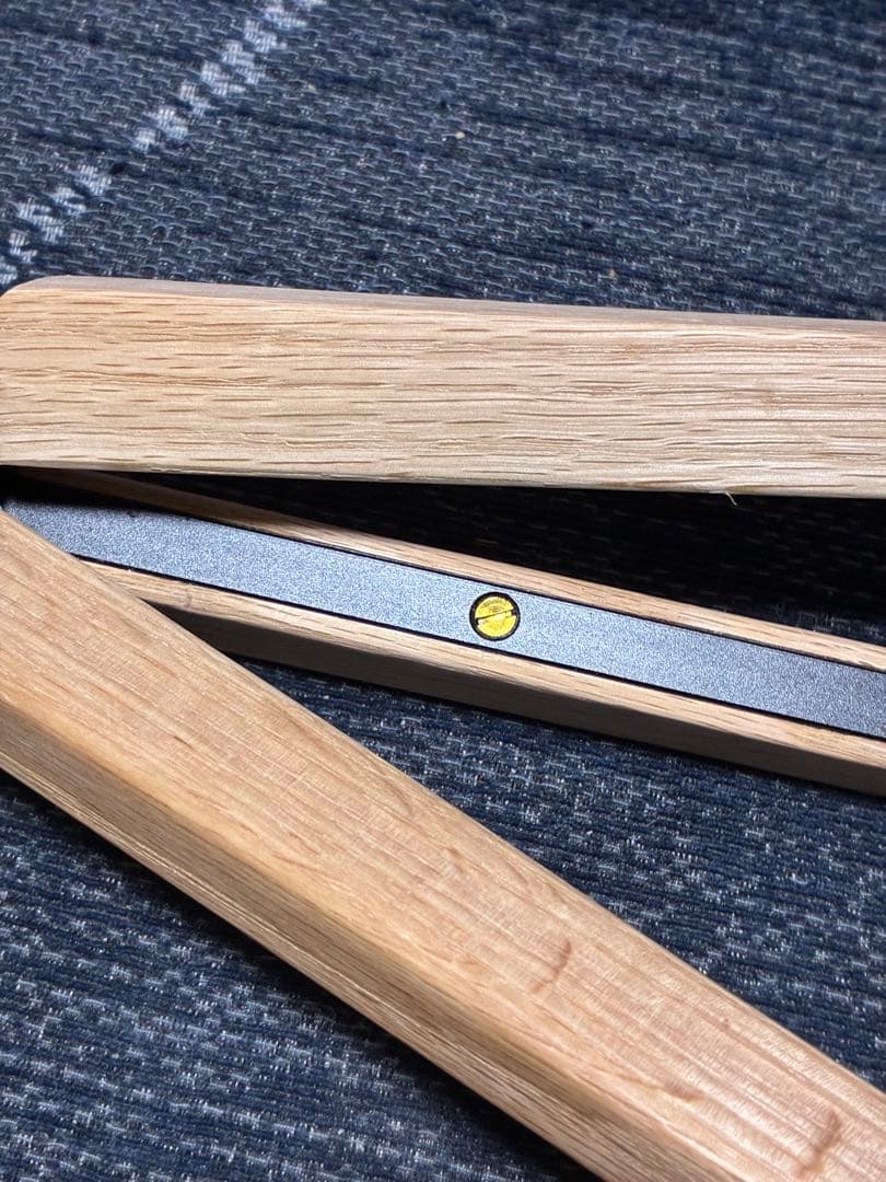 ハセル‼️ オーク材木製三脚テーブル脚　2セット分