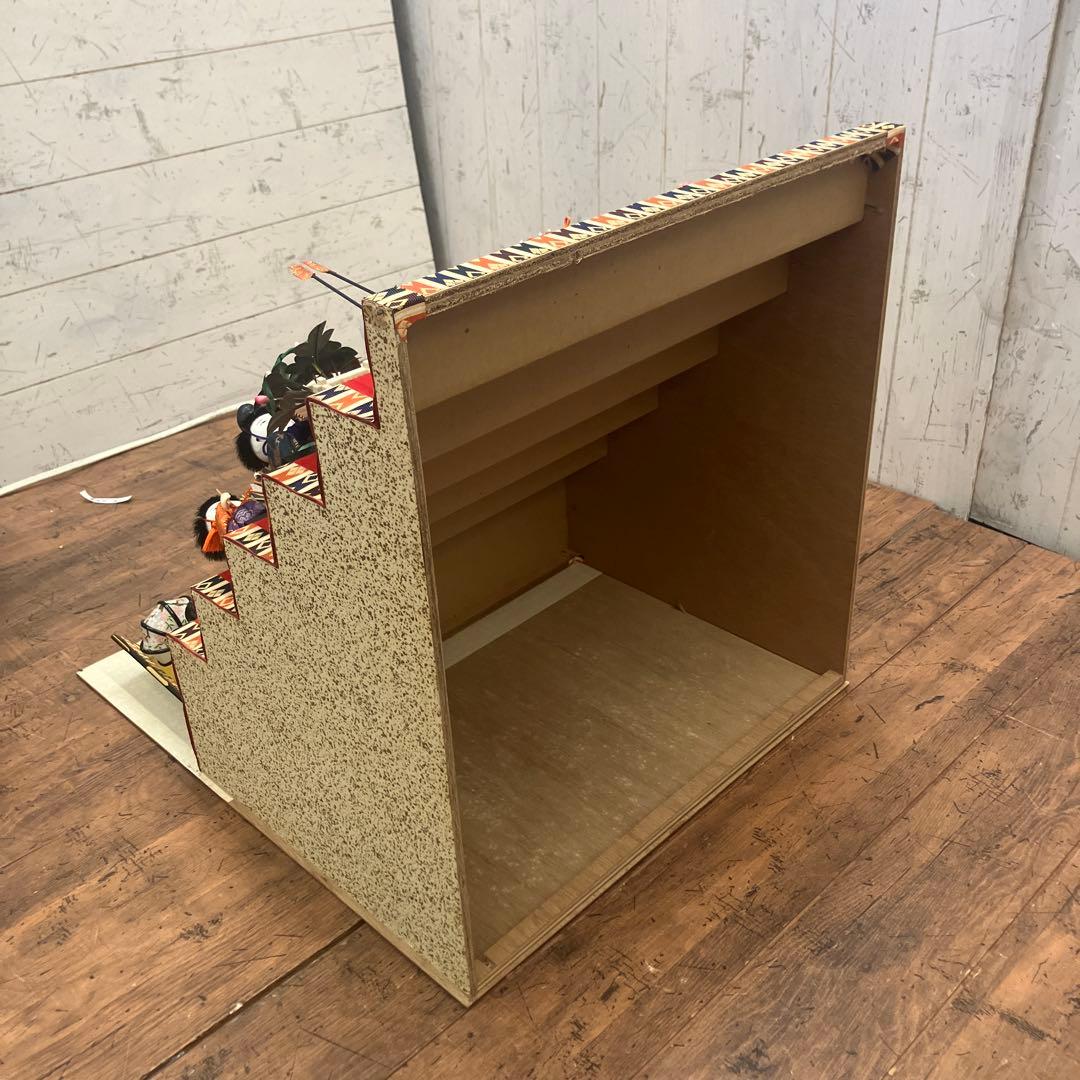 昭和レトロ 民芸品 6段 ミニ雛人形セット 固定式 ひな祭り インテリアオブジェ