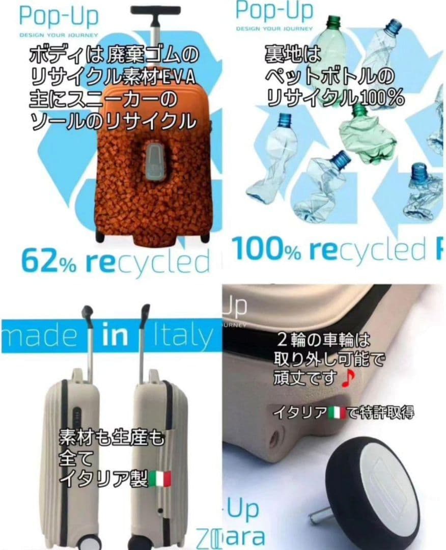 ♦新品♦ スーツケース イタリア製 ネイビー 機内持込OK キャリーバッグ
