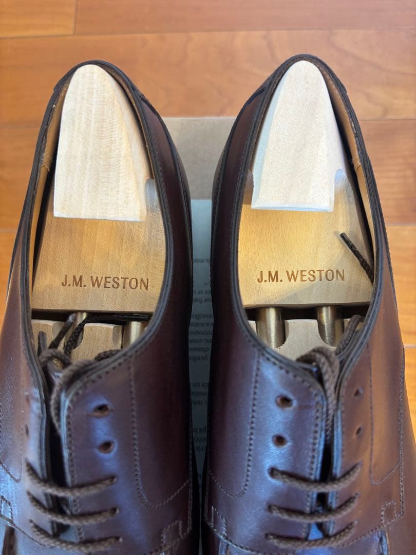 新品 J.M. WESTON Golf ゴルフ 641 6D 純正シューツリー付