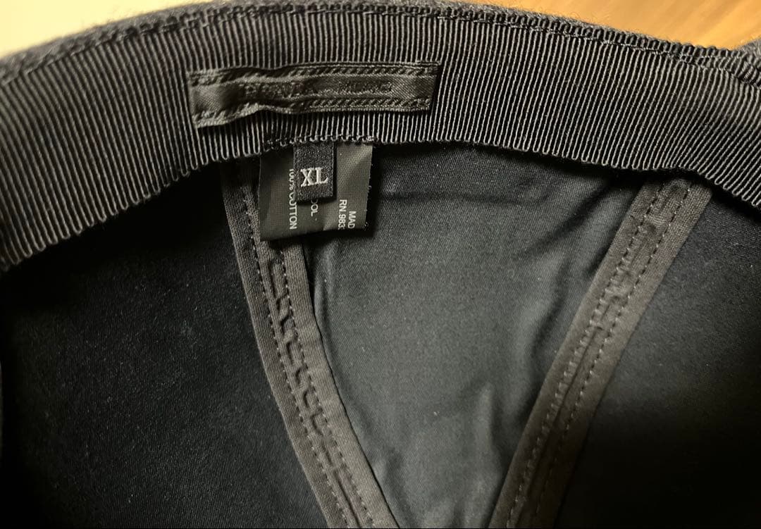 PRADA ウールフェルト ベースボールキャップ ダークグレー XLサイズ