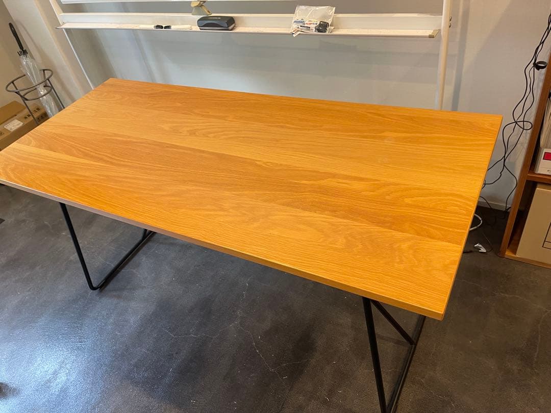 無印良品/MUJI 折りたたみテーブル 幅160cm オーク材 ナチュラル