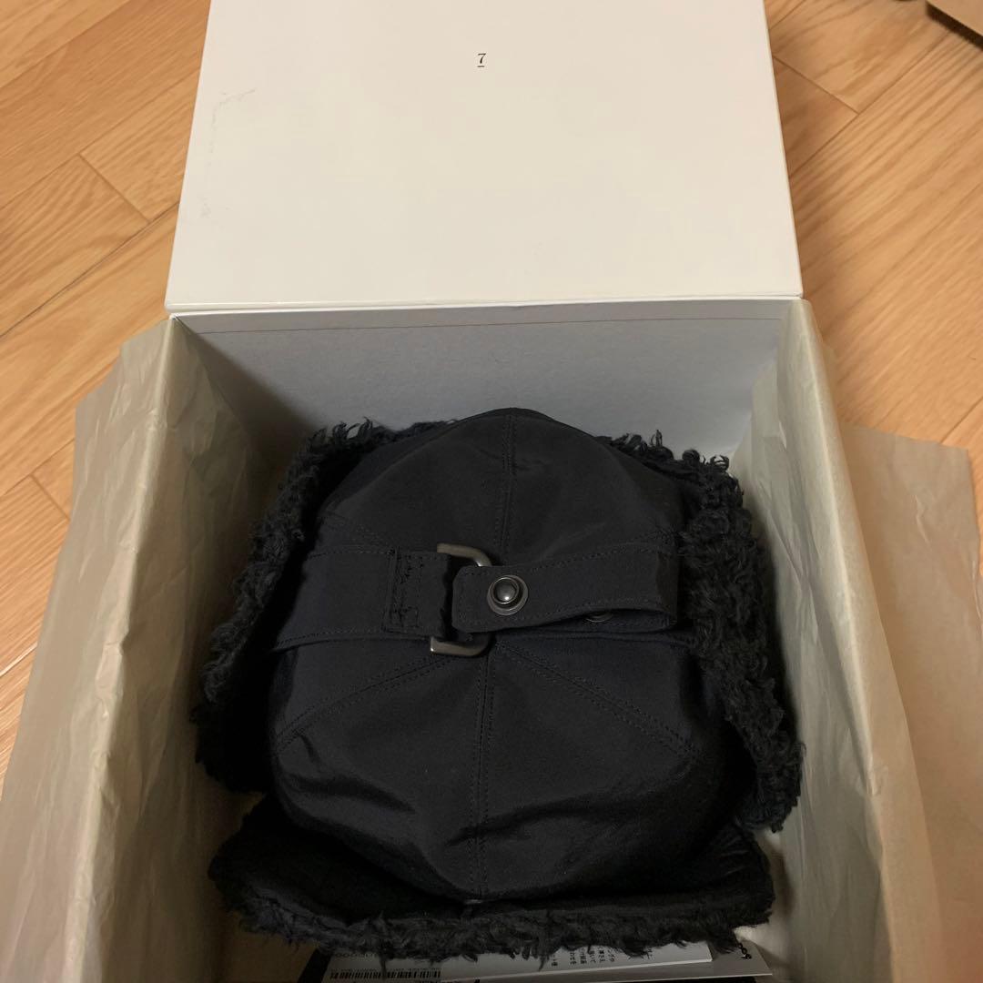 JULIUS HEAVY BOA FLIGHT CAP フライトキャップ 黒