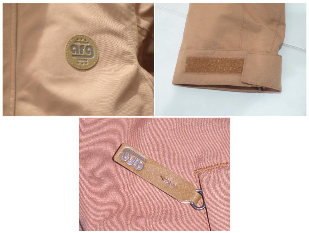 ■タグ付き未使用品！arg インナーベスト付きスノーボードジャケット Sサイズ