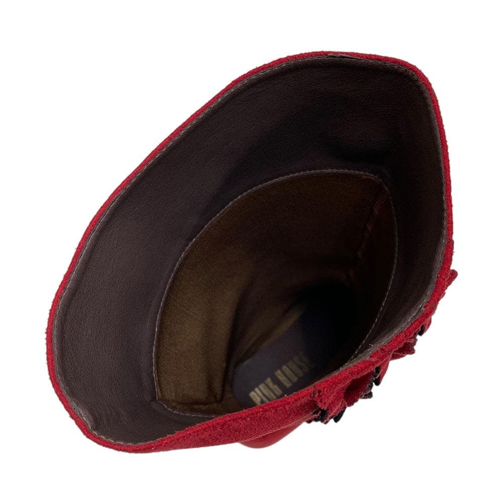 未使用 PINK HOUSE ピンクハウス ロングブーツ フリル フェイクレザー