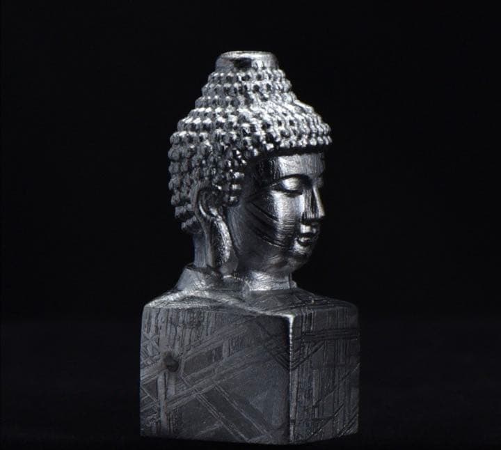 ムオニナルスタ隕石 ムオニオナルスタ隕石 置物　鉄隕石 大仏  印鑑