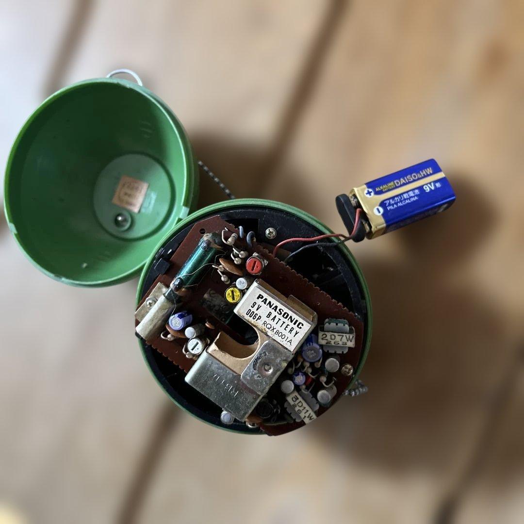 ダ*イ様 ナショナルパナソニック R-70 吊り下げ可能AMラジオ　グリーン