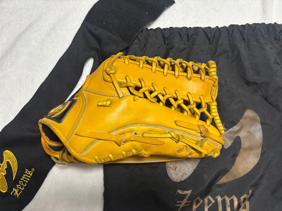 ジームスグラブ　硬式　外野用　右投げ　イエロー　ESPⅡ-788