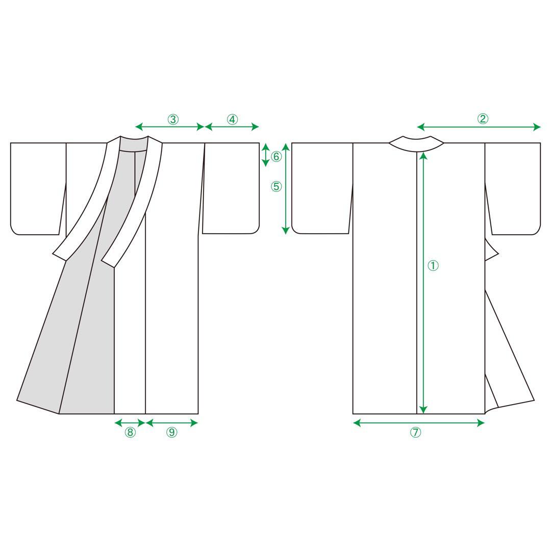 子供用　振袖　長襦袢　セット　晴れ着　お祝い着　交織　七五三