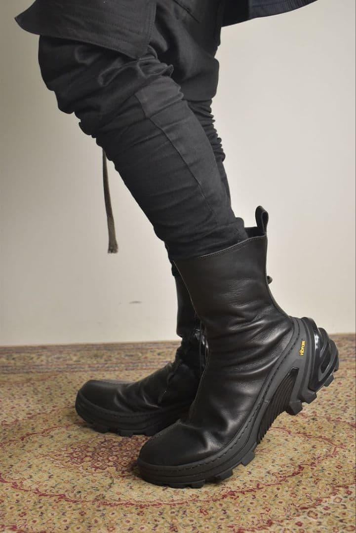 靴 prasthana PP OVER LOCK SIDE ZIP BOOTS