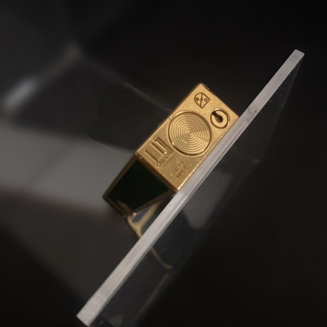 ダンヒル ガスライター グリーンマーブル ゴールド 希少 ヴィンテージ