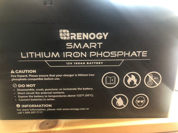 RENOGYヒート機能付き リン酸鉄リチウムイオンバッテリー100AH 12V