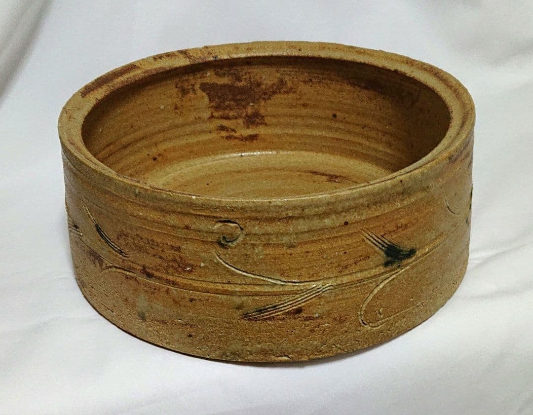 茶道具鈴木五郎作水指A398