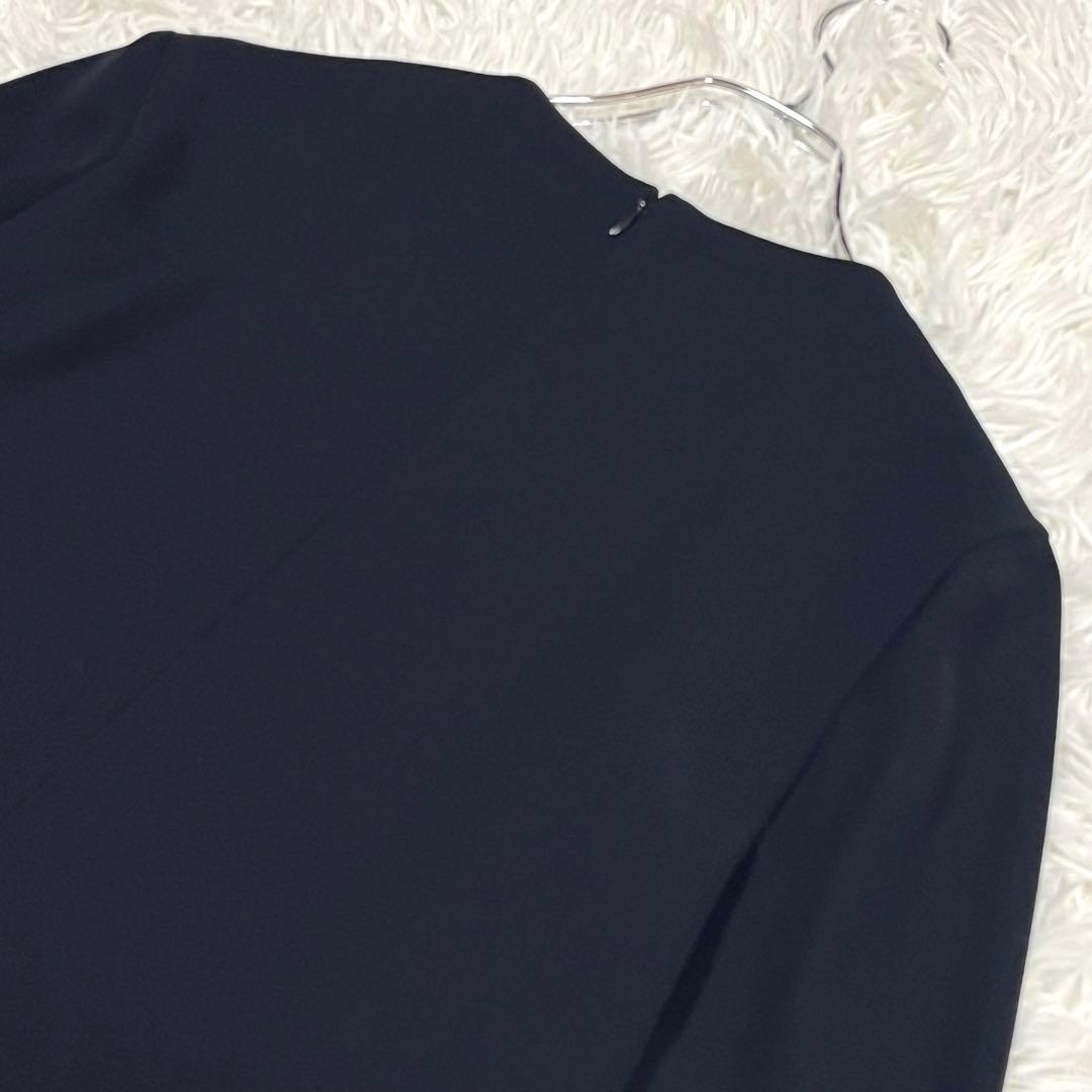 YOKOCHAN フロントフリルヘムワンピース ブラック Mサイズ