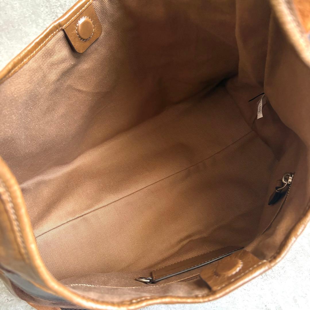 【未使用級】MARC JACOBS スエード パッチワーク SACK BAG