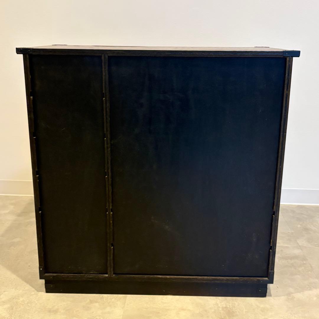 茶箪笥　和箪笥　収納棚　小箪笥　ガラス扉付き　レトロ　茶棚