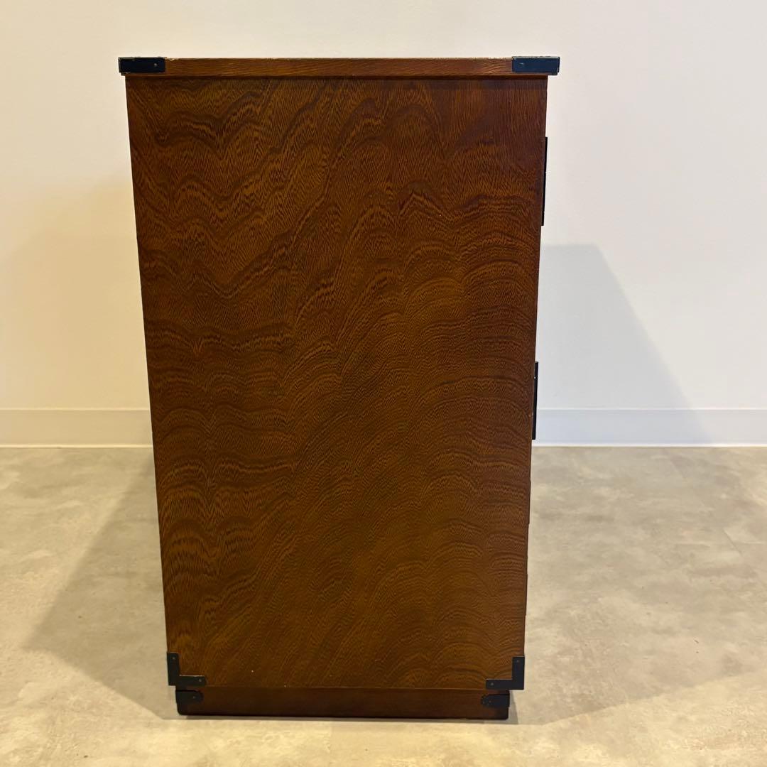 茶箪笥　和箪笥　収納棚　小箪笥　ガラス扉付き　レトロ　茶棚