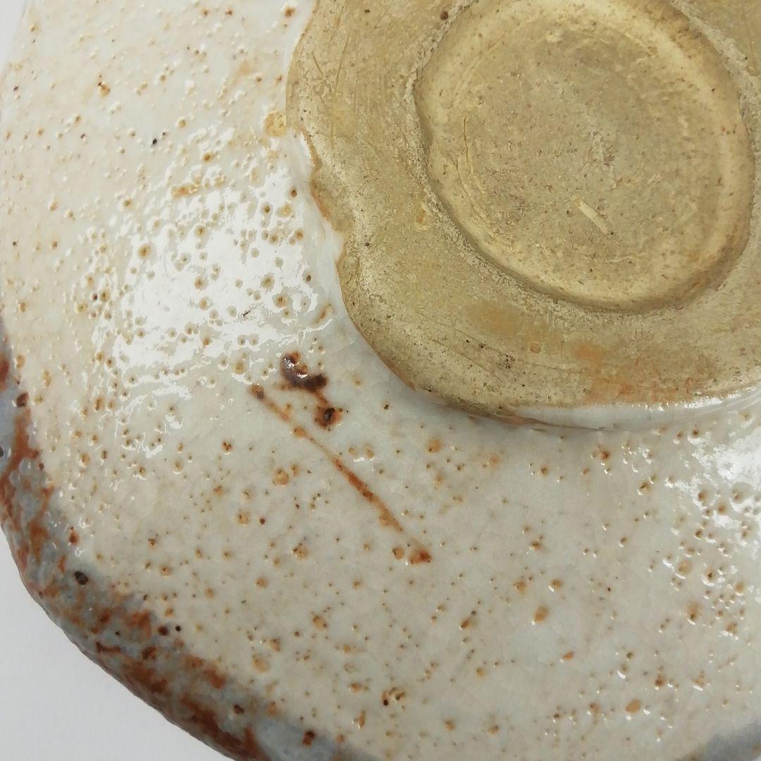 Ｔ４２４　茶碗　『倣　鼠志野　茶碗』『峯紅葉』『野中春清 造』　共箱　茶道具