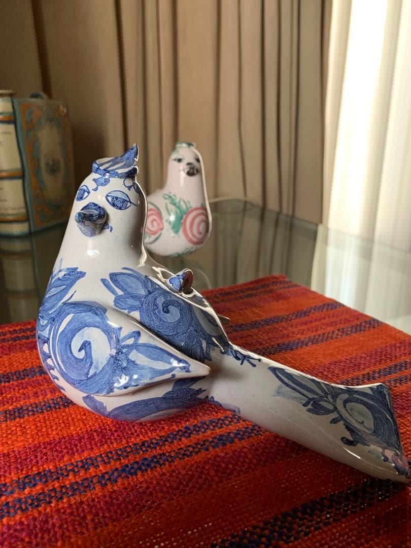 ビヨンヴィンブラッド　激レアビンテージスタジオ手書きオーナメントバード2羽セット